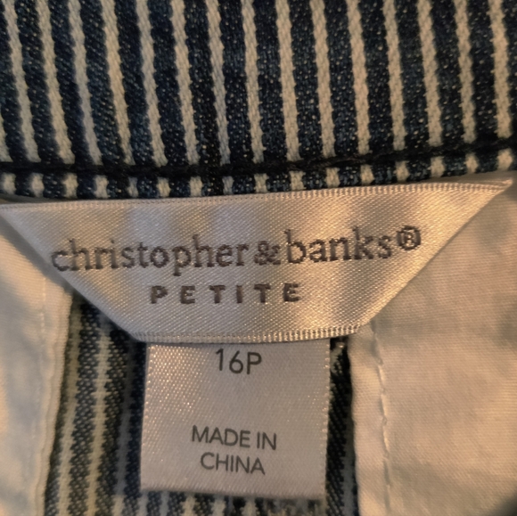 Christopher & Banks Petite Denim Skirt Size 16 - Picture 2 of 6